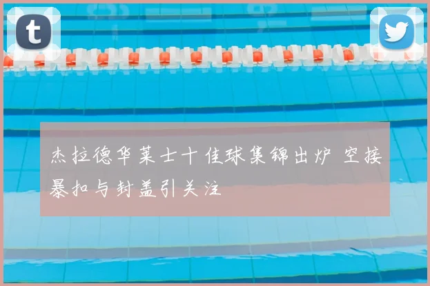 杰拉德华莱士十佳球集锦出炉 空接暴扣与封盖引关注