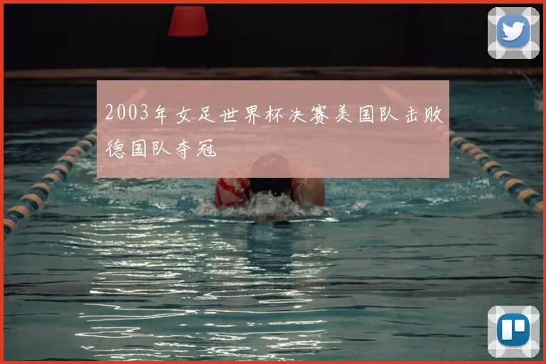 2003年女足世界杯决赛美国队击败德国队夺冠